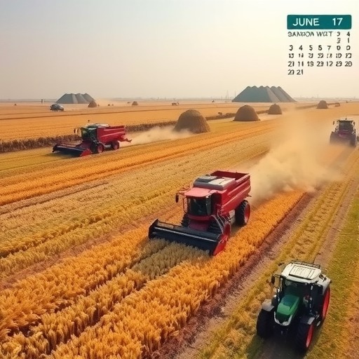 山东全省小麦收割达九成 助力夏收高效推进