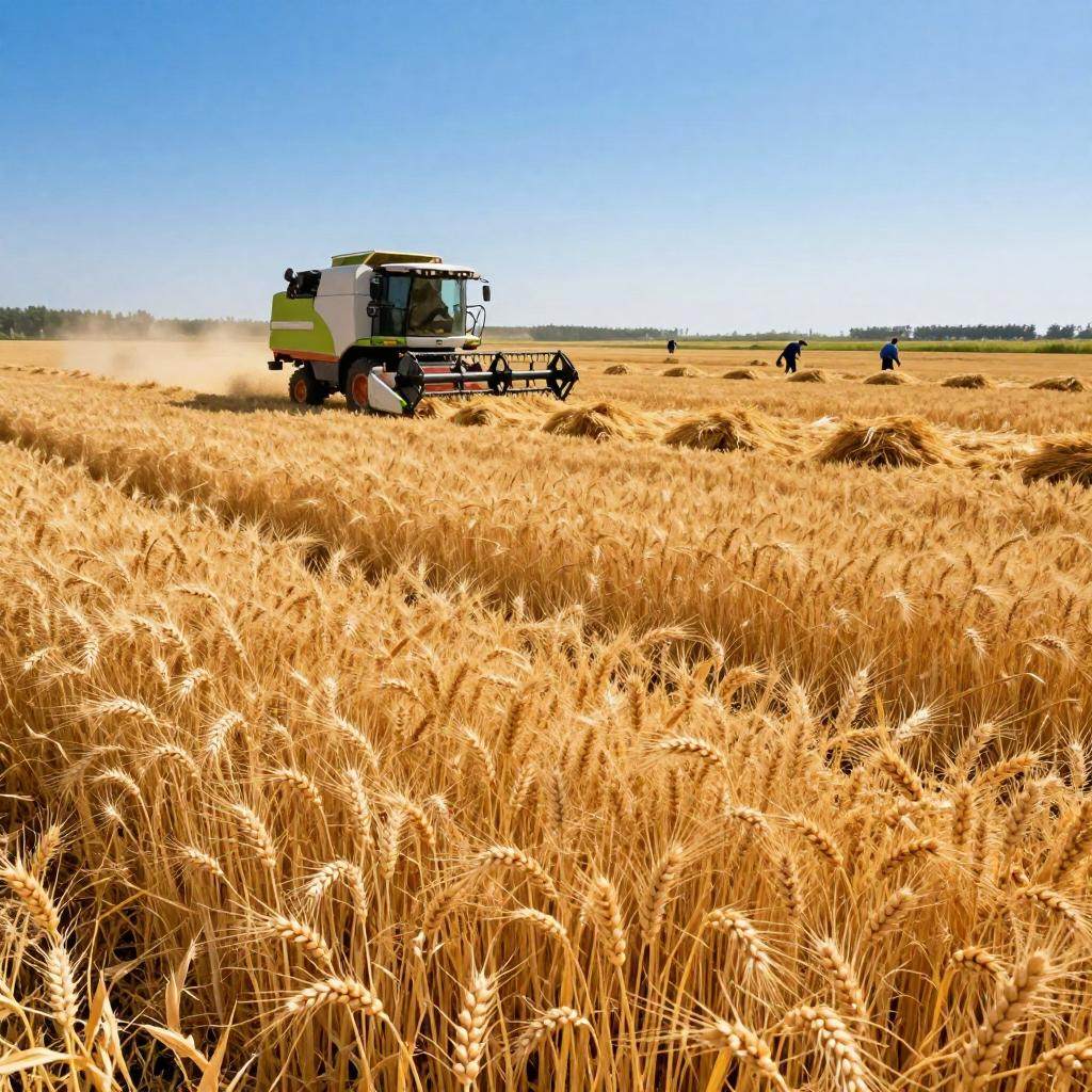 天津小麦收割过七成 夏玉米播种加速推进