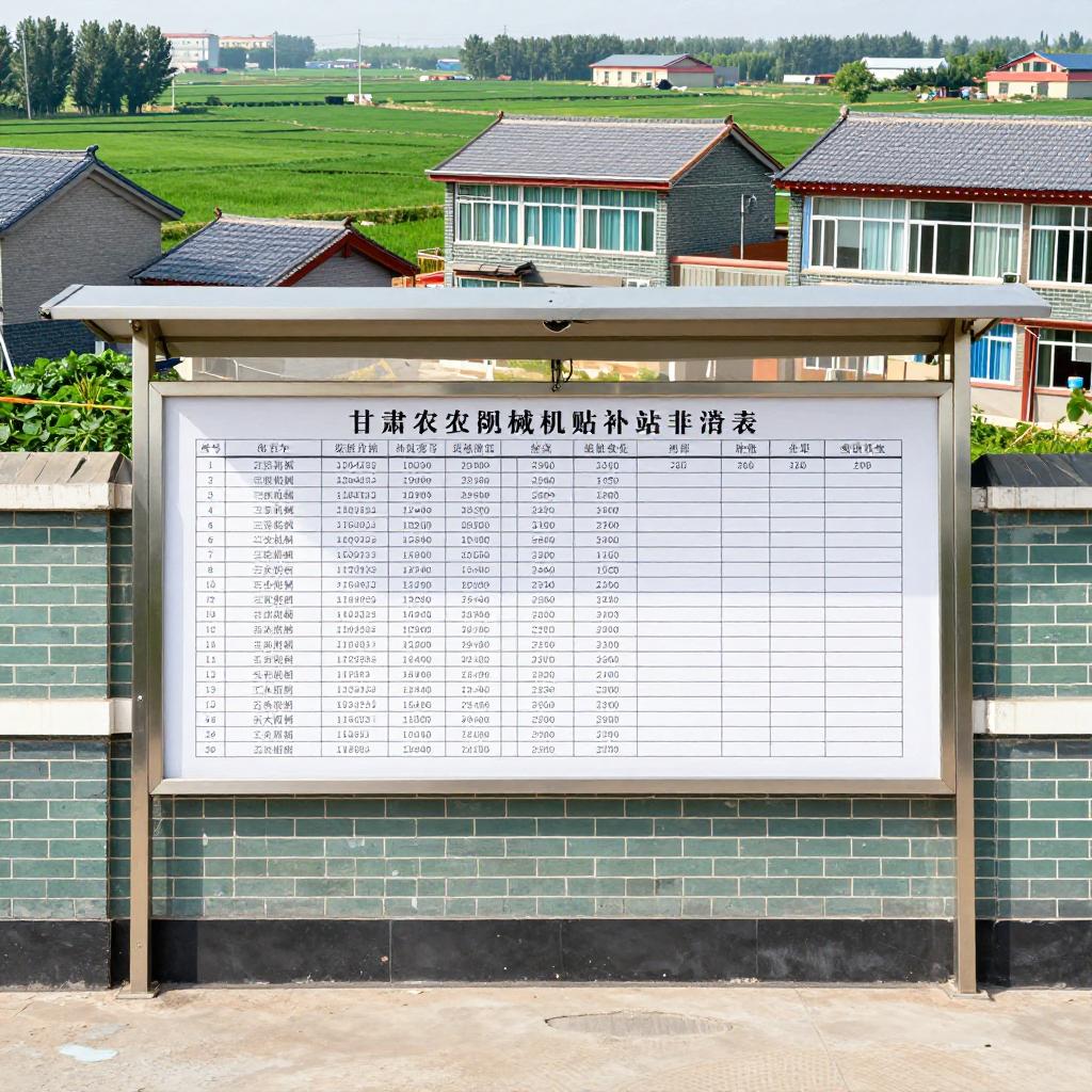 甘肃农机购置补贴信息公开现状及问题分析