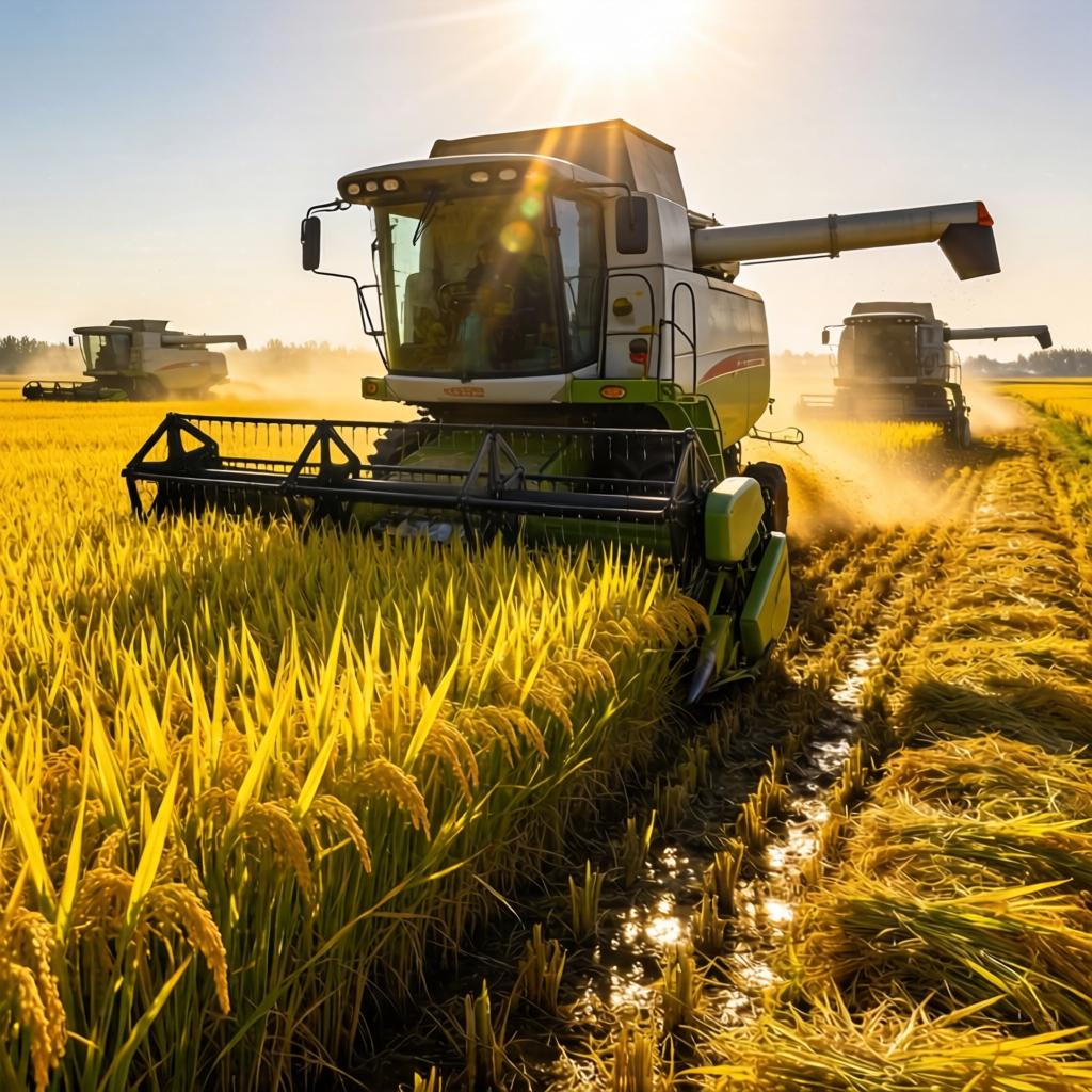 河南水稻机械化收获技术推广取得显著成效