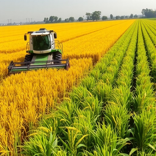 广东水稻智能机械化收割展示助力农业现代化升级