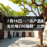 农产品价格波动分析:批发指数与市场变化 7月16日:“农产品批发价格200指数”比昨天上升0.14个点(图4)