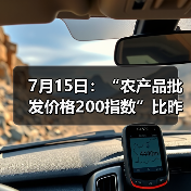 农产品价格波动:肉类蔬菜水果每日行情分析 7月15日:“农产品批发价格200指数”比昨天上升0.10个点(图1)