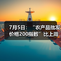 农产品价格波动近况:肉类蔬菜价格变化分析 7月5日:“农产品批发价格200指数”比上周五下降0.68个点(图2)