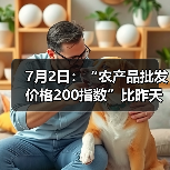 农产品价格指数回落 肉类蛋类波动显著 7月2日:“农产品批发价格200指数”比昨天下降0.27个点(图3)