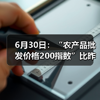6月30日：“农产品批发价格200指数”比昨天下降0.44个点（图1）