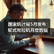 国家统计局5月发布：轮式拖拉机月度数据（图1）