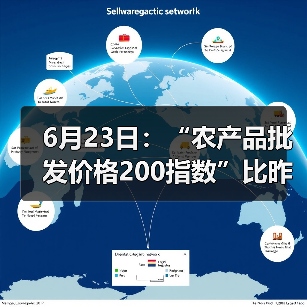 6月23日：“农产品批发价格200指数”比昨天下降0.18个点（图1）