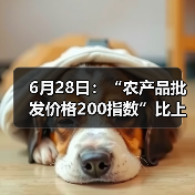 6月28日：“农产品批发价格200指数”比上周五上升0.32个点（图4）