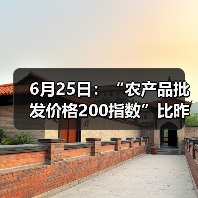 6月25日：“农产品批发价格200指数”比昨天下降0.23个点（图2）