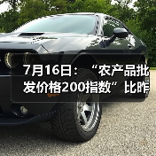 我国农产品价格指数微涨 肉类蔬菜等价格波动分析 7月16日:“农产品批发价格200指数”比昨天上升0.14个点(图1)