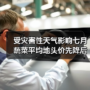 七月蔬菜价格波动:气象因素与区域供应差异解析 受灾害性天气影响七月蔬菜平均地头价先降后升(图4)