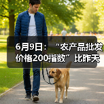 农产品价格波动监测:肉类蔬菜水产最新趋势分析 6月9日:“农产品批发价格200指数”比昨天下降0.24个点(图1)
