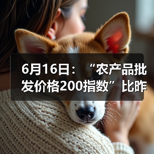 今日农产品价格波动明细:肉类蔬果小幅起伏 6月16日:“农产品批发价格200指数”比昨天下降0.26个点(图1)