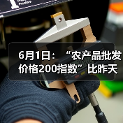 6月1日：“农产品批发价格200指数”比昨天下降0.15个点（图1）