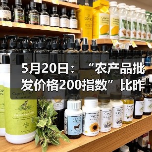 农产品价格波动分析 蔬菜水果水产价格动态 5月20日:“农产品批发价格200指数”比昨天下降0.15个点(图1)