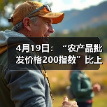 4月19日：“农产品批发价格200指数”比上周五下降0.93个点（图2）