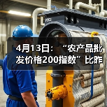 最新全国农产品价格指数及涨跌情况分析 4月13日:“农产品批发价格200指数”比昨天下降0.25个点(图1)