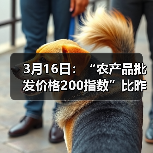 3月16日：“农产品批发价格200指数”比昨天下降0.18个点（图1）