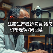 生猪生产稳步恢复 猪肉价格连续7周回落（图1）