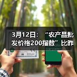 全国农产品价格波动分析:肉类禽类蔬菜水产品今日涨跌情况 3月12日:“农产品批发价格200指数”比昨天下降0.14个点(图4)