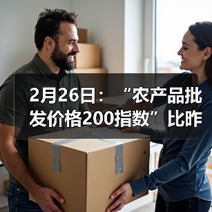 2月26日：“农产品批发价格200指数”比昨天下降0.86个点（图3）