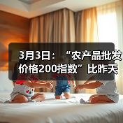 3月3日：“农产品批发价格200指数”比昨天下降0.64个点（图2）