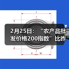 农产品价格波动情况及市场行情分析 2月25日:“农产品批发价格200指数”比昨天下降0.40个点(图1)