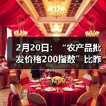 农产品价格波动分析 今日趋势解读 2月20日:“农产品批发价格200指数”比昨天下降0.48个点(图2)
