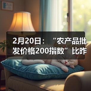农产品价格波动分析 今日趋势解读 2月20日:“农产品批发价格200指数”比昨天下降0.48个点(图4)