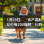 1月28日：“农产品批发价格200指数”比昨天上升0.40个点（图1）