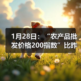 1月28日：“农产品批发价格200指数”比昨天上升0.40个点（图3）