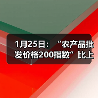 农产品价格波动分析:肉类蛋禽价格微调 蔬菜水果稳中有升 1月25日:“农产品批发价格200指数”比上周五上升0.10个点(图1)