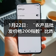 农产品价格波动分析:肉类蔬菜价格变动情况 1月22日:“农产品批发价格200指数”比昨天上升0.18个点(图1)