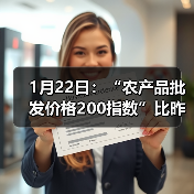 农产品价格波动分析:肉类蔬菜价格变动情况 1月22日:“农产品批发价格200指数”比昨天上升0.18个点(图2)