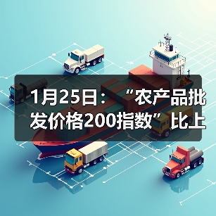 农产品价格波动分析:肉类蛋禽价格微调 蔬菜水果稳中有升 1月25日:“农产品批发价格200指数”比上周五上升0.10个点(图3)