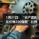 农产品价格指数微降 蔬菜水果价格波动 1月21日:“农产品批发价格200指数”比昨天下降0.13个点(图4)