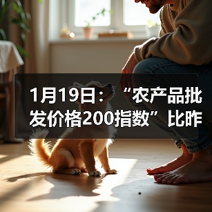 1月19日：“农产品批发价格200指数”比昨天上升0.91个点（图2）