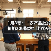 农产品价格指数上涨,肉类蔬菜水果价格涨跌分化 1月8号:“农产品批发价格200指数”比昨天上升0.58个点(图3)