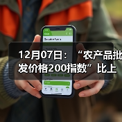 全国农产品价格走势分析:肉类蔬菜水果涨跌情况 12月07日:“农产品批发价格200指数”比上周五上涨1.04个点(图2)