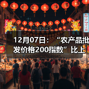 全国农产品价格走势分析:肉类蔬菜水果涨跌情况 12月07日:“农产品批发价格200指数”比上周五上涨1.04个点(图3)