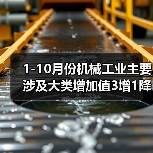 1-10月份机械工业主要涉及大类增加值3增1降（图3）