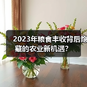 2023年粮食丰收背后隐藏的农业新机遇？（图1）