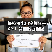 拖拉机出口金额飙升70.6%!背后数据揭秘 拖拉机出口金额飙升70.6%!背后数据揭秘(图3)