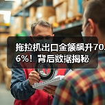 拖拉机出口金额飙升70.6%!背后数据揭秘 拖拉机出口金额飙升70.6%!背后数据揭秘(图4)