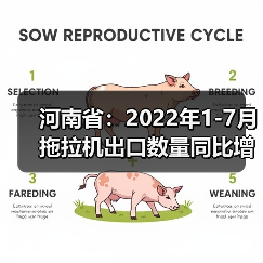 河南省：2022年1-7月拖拉机出口数量同比增加130.2%（图2）