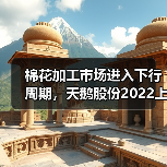 棉机市场下行压力下天鹅股份如何突围?-辰飞雨畜牧机械 棉花加工市场进入下行周期,天鹅股份2022上半年利润缩减(图1)