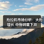 拖拉机市场分析:大拖增长 中拖销量下滑 拖拉机市场分析:大拖增长 中拖销量下滑(图1)