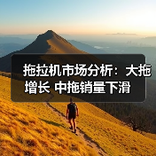 拖拉机市场分析:大拖增长 中拖销量下滑 拖拉机市场分析:大拖增长 中拖销量下滑(图2)