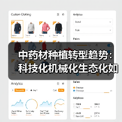 中药材种植转型趋势:科技化机械化生态化如何协同发展? 中药材种植转型趋势:科技化机械化生态化如何协同发展?(图1)